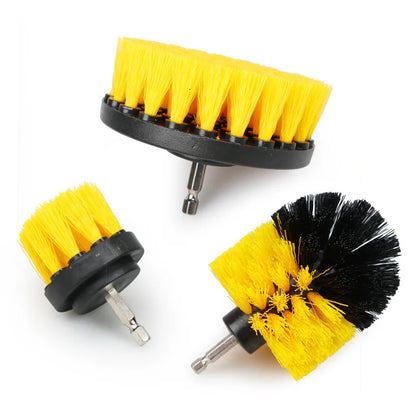 Power Scrubber Drill Brush Set - 3 Piece Cleaning Kit for Showers, Tubs, Tile, Grout, and Carpet