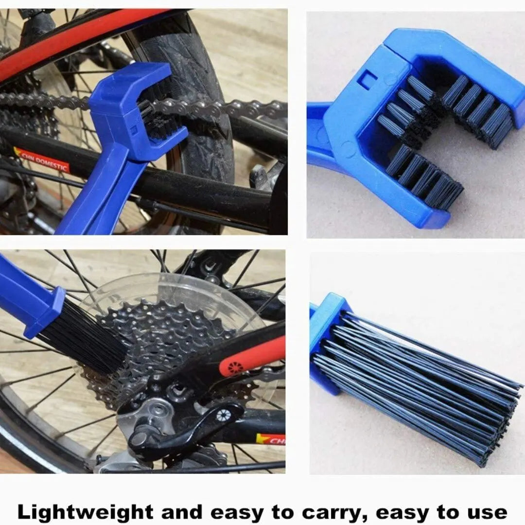 Ultimate Motorcycle & Bicycle Chain Cleaning Brush - Efficient Electric Vehicle Tool for Flywheel and Chain Maintenance