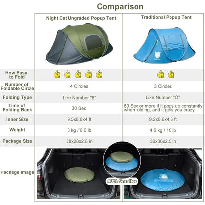 Pop-up Camping Tent: 2 Person Tent