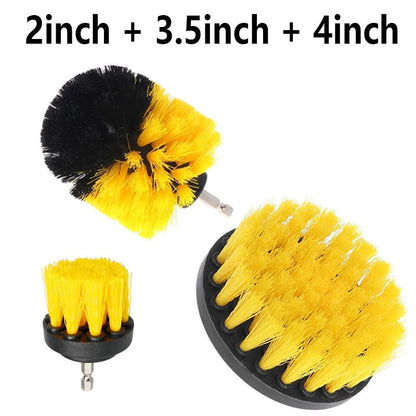 Power Scrubber Drill Brush Set - 3 Piece Cleaning Kit for Showers, Tubs, Tile, Grout, and Carpet