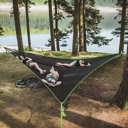 MULTI-PERSON HAMMOCK- PATENTED 3 POINT DESIGN