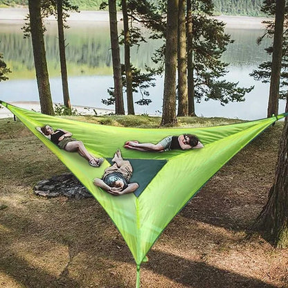 MULTI-PERSON HAMMOCK- PATENTED 3 POINT DESIGN