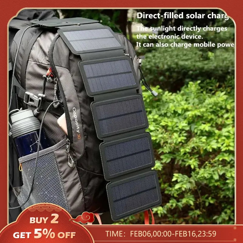 Outdoor Multifunctional Portable Solar Charging Panel