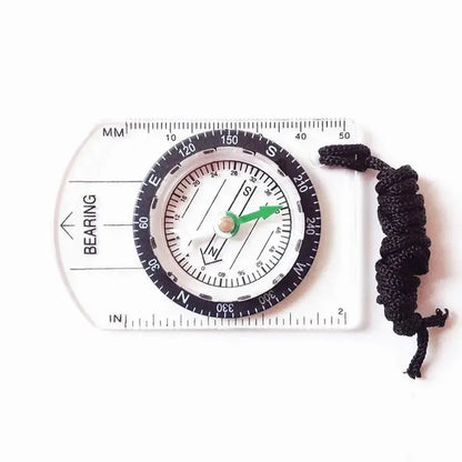 Multifunctional Outdoor Compass Map Scale Ruler for Hiking Camping