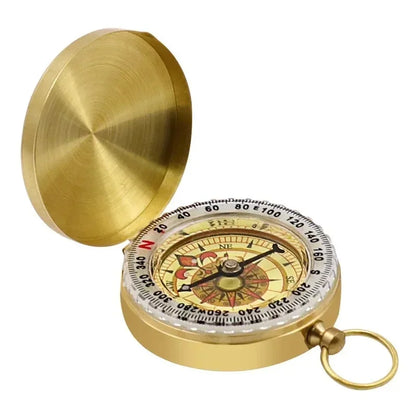 Outdoor Camping Hiking Waterproof Brass Survival Compass