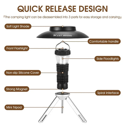 WEST BIKING Portable Camping Light