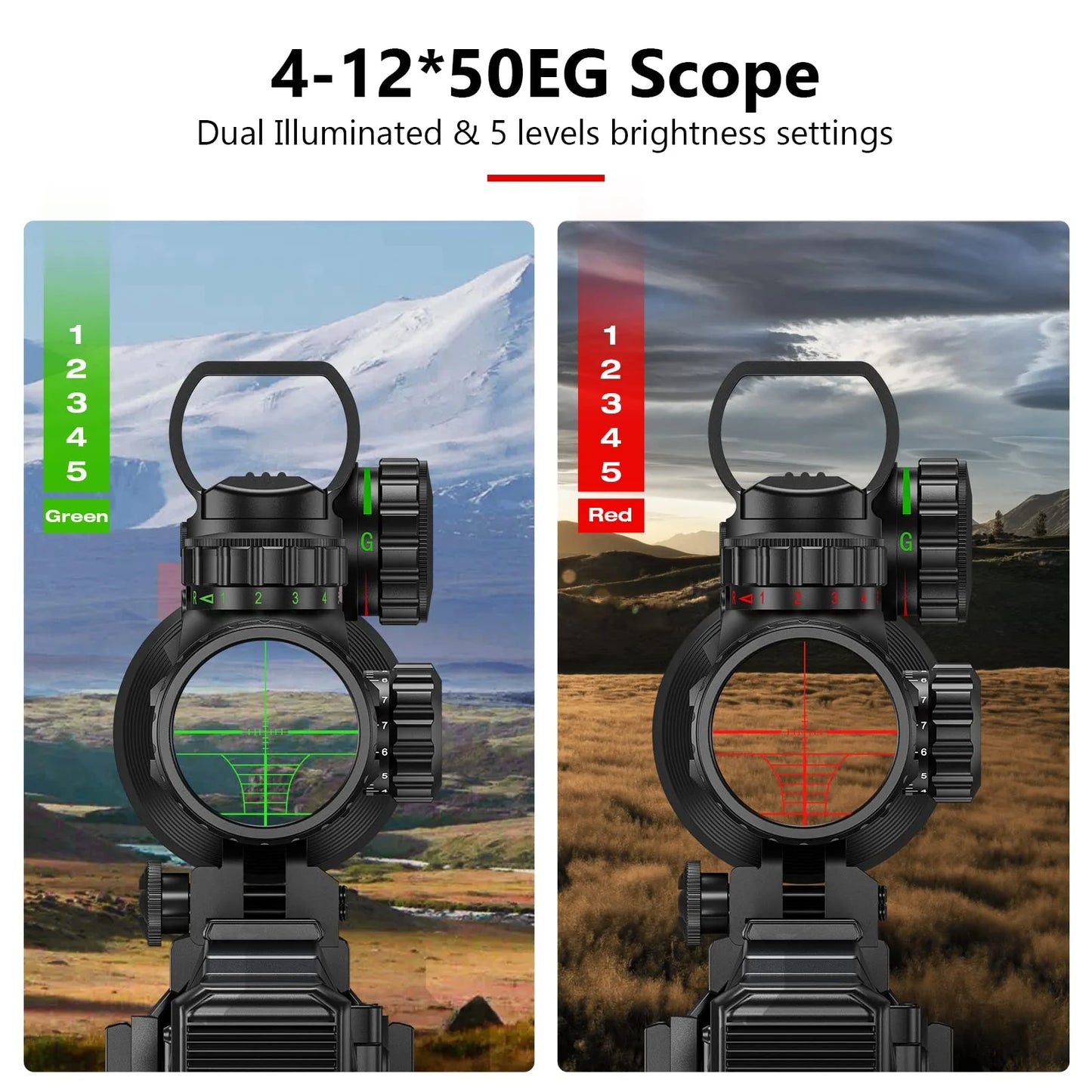 Illuminated Optical Gun Scope For Hunting