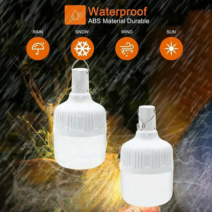 60W USB Rechargeable Emergency Light Bulb Lantern