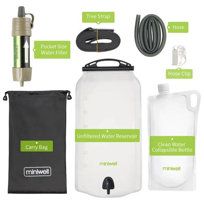 Miniwell Gravity Water Filter System