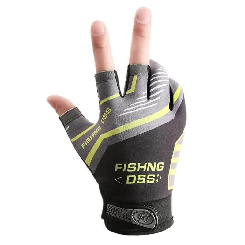 Summer Fishing Road Sub Sunscreen Gloves for Men