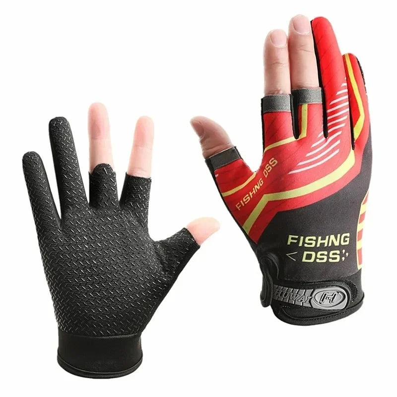 Summer Fishing Road Sub Sunscreen Gloves for Men