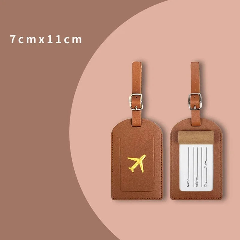 PU Leather Luggage Tag