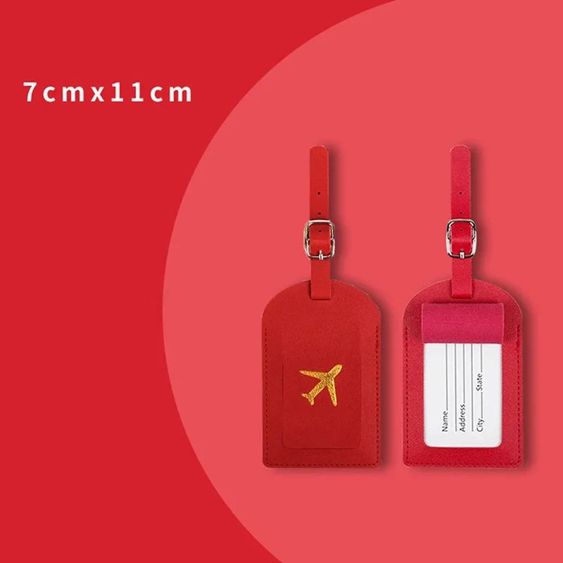 PU Leather Luggage Tag