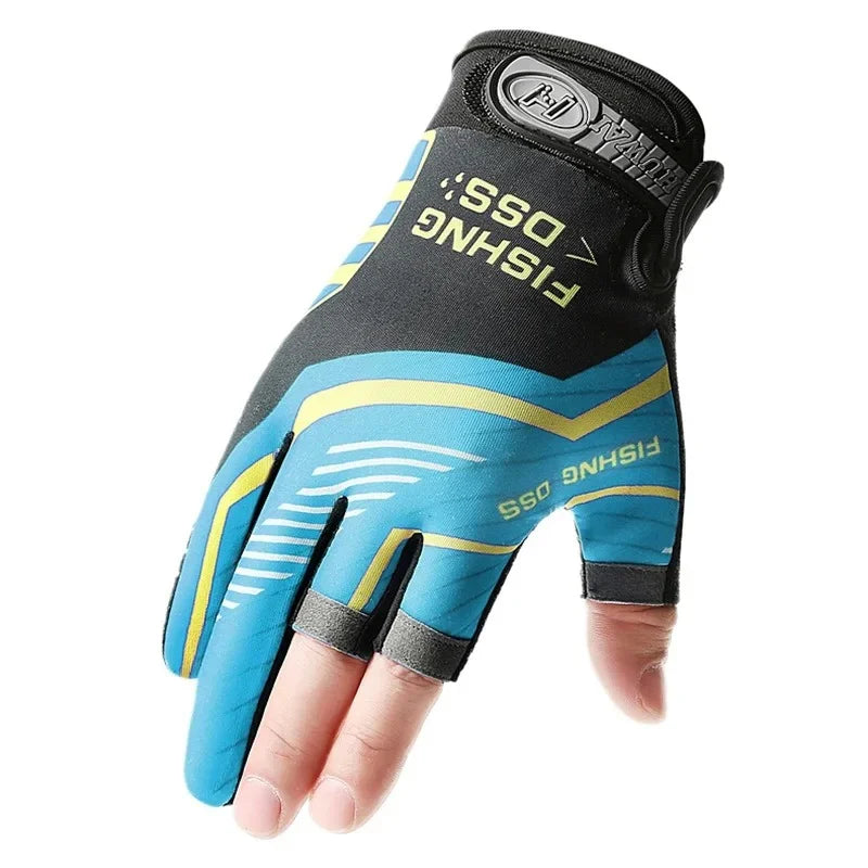 Summer Fishing Road Sub Sunscreen Gloves for Men